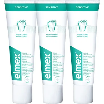 Elmex Sensitive zubní pasta pro citlivé zuby, 3x 75 ml