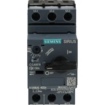 Jistič Ochranný jistič motoru 7 → 10 A 3P, 100 kA při 400 V AC 690 V AC Siemens Sirius Innovation