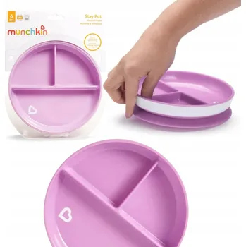 Talíř Munchkin Talíř s přísavkou, fialová barva