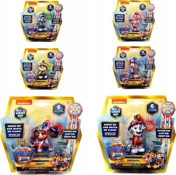 Figurka Tlapková patrola FILM PŘÍVĚSEK NA KLÍČE FIGURKA SVÍTÍCÍ ROCKY