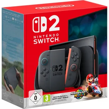 Herní konzole Herní konzole Nintendo Switch 2 Černá + Mario Kart World
