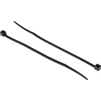 Stahovací páska Kabelová vázací páska Nelze uvolnit 203mm 4,6 mm Černá Nylon 66 RS PRO