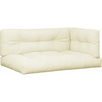 Podsedák Podušky na palety 5 ks krémové textil