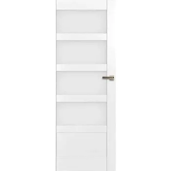 Interiérové dveře Interiérové dveře Vasco Doors Braga 5 – 80 P, s prosklenou výplní, fólie 910 bílá