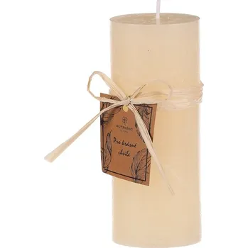 Svíčka Svíčka, tvar válec - bez vůně, parafín, barva krémová Barva: Krémová