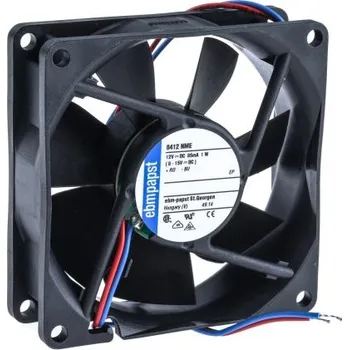 PC ventilátor Axiální ventilátor, řada: 8400 N DC, 80 x 80 x 25mm, průtok vzduchu: 58m³/h 1W 12 V DC