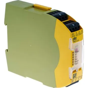 Relé e Bezpečnostní relé 4 konfigurovatel. 3 3 bezpečnostní kontakty 1 pomocné kontakty 2 kanály 24 V dc PNOZ s4 PNOZsigma