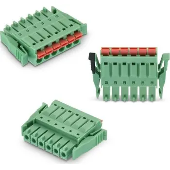 Elektrický konektor Svorkovnice PCB, řada: 3041, rozteč: 3.5mm, počet řad: 1, počet kontaktů: 5, orientace těla: Svislý, Kabelová montáž,