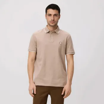 Reserved - Polo regular - béžová - 608IM-08X - 608IM-08X-XXL