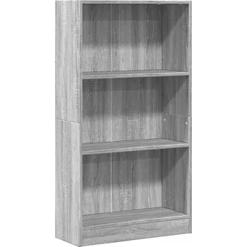 Knihovna Regál, šedý dub sonoma, 60x24x109 cm, dřevěný materiál