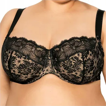 Podprsenka Gaia podprsenka soft Chantal 534 černá s krajkou, velikost 85G