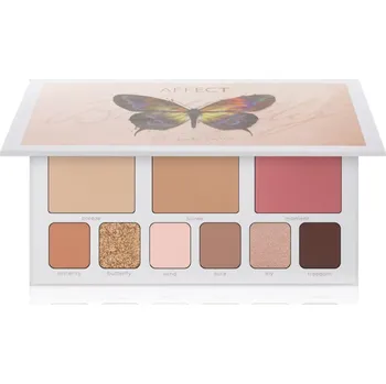 Paletka dekorativní kosmetiky Affect Butterfly Makeup Palette multifunkční paleta na obličej 30,2 g