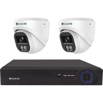 Kompletní kamerový systém Securia Pro IP 2 kamerový systém 6MPx, NVR2CHV6S-W DOME smart, bílá, kov Pevný disk: bez disku