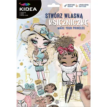 kreativní sada Kidea Kreativní sada – Vytvoř si vlastní princeznu, 12 stylů