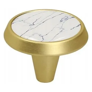 Nábytková úchytka GU09-G33 ZLATÁ, mramor v49 fi-39mm