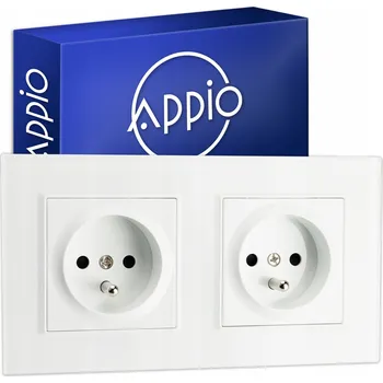 Elektrická zásuvka Elektrická Zásuvka nástěnná Appio bílá