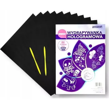 Obraz Hologramové seškrabávací obrázky A4 Penword 10 listů