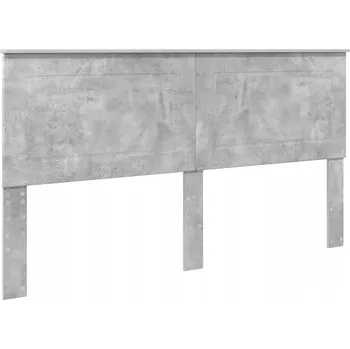 Čelo postele s čelo Betonově šedá 200 cm kompozitní dřevo