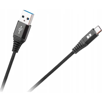 Datový kabel Kabel USB Rebel - USB typ C, 0,5 m, černý