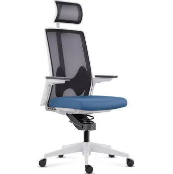 Zdravotní kancelářská židle Adaptic BUTTERFLY MYSTIC Šedo-modrá