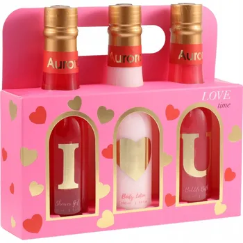 Kosmetická sada AURORA Dárková Sada Box Sprchový gel Tekutina do koupele Balzám