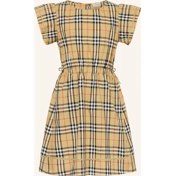 Dámská móda Burberry Dívčí Šaty, světle hnědá / červená / černá, 164