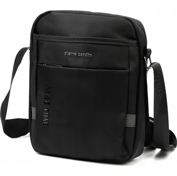 Kabelka Černá polyester taška kabelka přes rameno Pierre Cardin