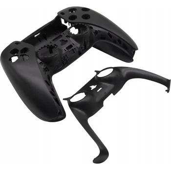 Herní ovladač ČERNÝ KOMPLETNÍ KRYT OVLADAČE DUALSENSE PLAYSTATION 5 PS5 + ŠROUBOVÁK
