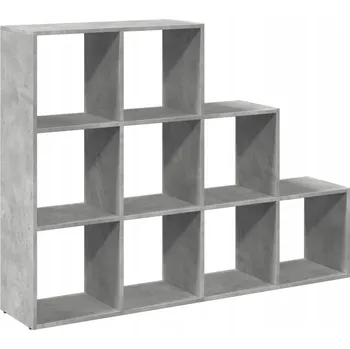 Knihovna Police z dřevotřísky VidaXL 29 x 137,5 cm světle betonová