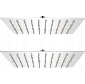 Sprchová hlavice Dešťové hlavice z z nerezové oceli, 2 ks, 20 x 20 cm