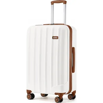 Kono cestovní kufr ABS - béžově hnědý - 73L K1773-1L