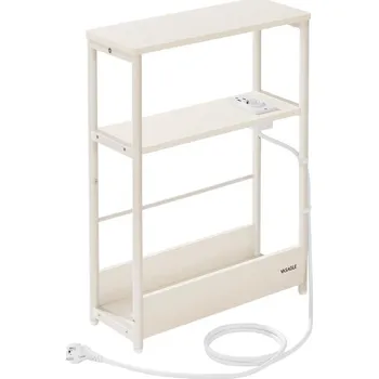 Konferenční stolek Odkládací stolek s vestavěnou zásuvkou a USB porty ROD bílá/krémová