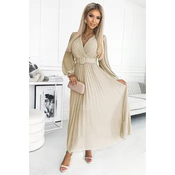 Dámské šaty Maxi koktejlové šaty Numoco s plisovaným vzorem, univerzální velikost