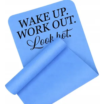 podložka na cvičení PODLOŽKA NA CVIČENÍ PROTISKLUZOVÁ MODRÁ TRÉNINKOVÁ JÓGA FITNESS WORK OUT