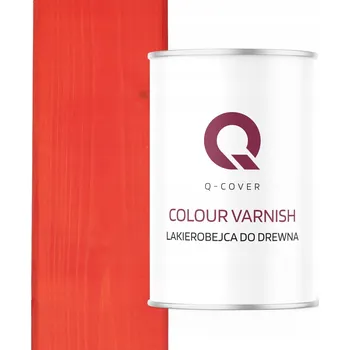 Lak na dřevo Lazurovací lak Q-COVER 1 l červená, růžová polomatná