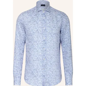 Pánská košile Paul & Shark Pánská Lněná Košile Regular Fit, modrá / bílá, 43