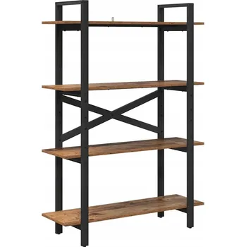 Knihovna Police na knihy Staré dřevo 100 x 33,5 x 140 cm