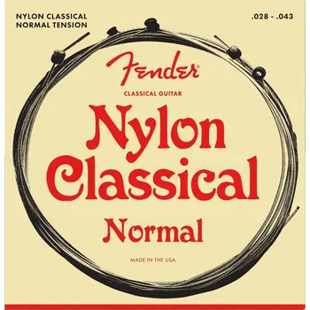 Hudebniny Struny pro kytaru Fender Nylon 130 Ball End