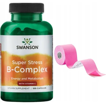 Swanson Super Stress B-Complex s Vitamínem C 100 kapslí