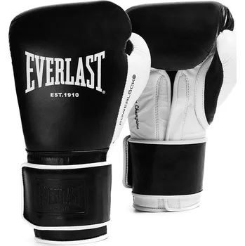 Boxerské rukavice EVERLAST BOXERSKÉ RUKAVICE KOŽENÉ POWERLOCK PRO ČERNÉ 14 oz.