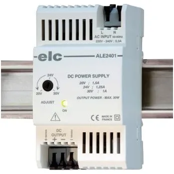 spínaný zdroj ELC Spínaný Napájecí zdroj na lištu DIN, počet výstupů: 1, výstup: 24V dc, 1.25A, vstupní: 230V ac,30W