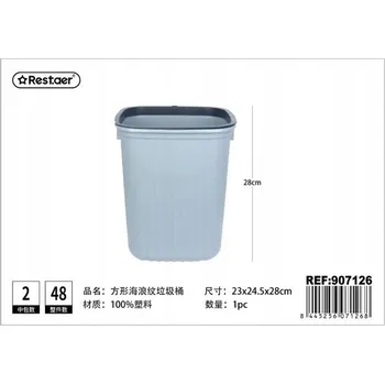 Odpadkový koš Elegantní Šedý odpadkový koš s Vlnkou