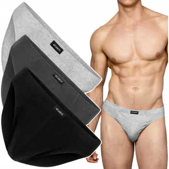 Slipy Pánské slipy Atlantic 3BMP-322 slipy bavlněné 3-BALENÍ - XL