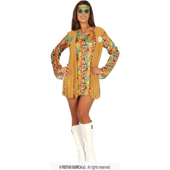 Karnevalový kostým Kostým hippie Guirca vel. L, vícebarevný
