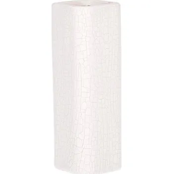 Váza Bílá keramická váza 30 cm pro suché květiny - elegantní dekorace Barva: bílá