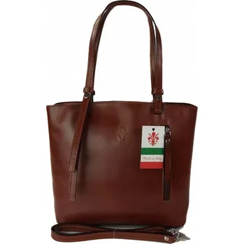 Kabelka Vera Pelle kabelka kufřík z pravé kůže, vícebarevná