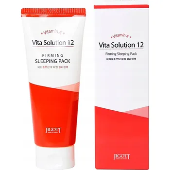 Pleťová maska Zpevňující noční maska Jigott Vita Solution 12 Firming Sleeping 180 ml
