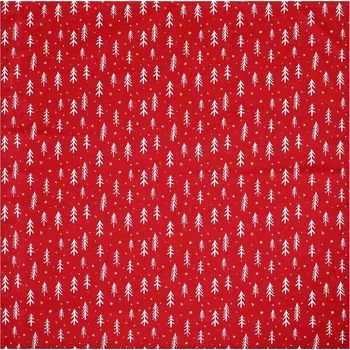 Vánoční dekorace Vánoční ubrus červený 80x80 cm z 100% polyesteru s motivem Barva: Červená