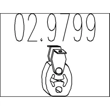 Tlumič výfuku Zarážka, tlumič výfuku, 02.9799