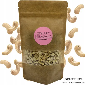 KEŠU OŘECHY PŘÍRODNÍ 500g DELIFRUITS PŮLKY CHUTNÉ ZDRAVÉ ČERSTVÉ